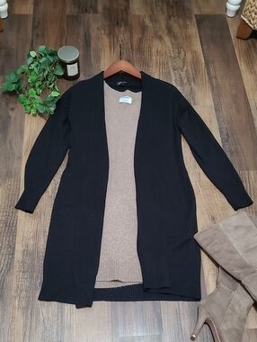 Long Black Sweater Cardigan